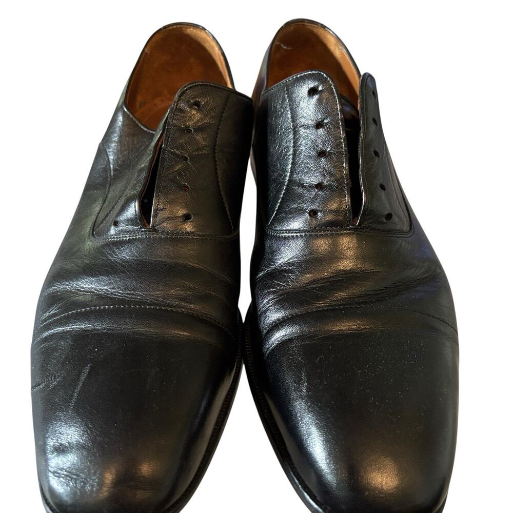 Magnanni Oxford Black Leather Men's Dress Shoes US 11 M - Picture 7 of 8